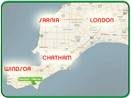 Fletcher Service area map